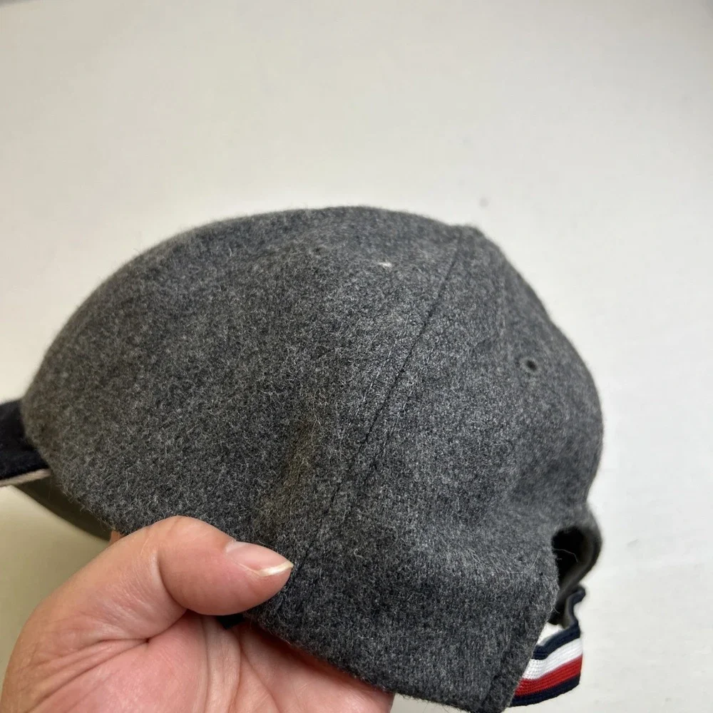Tommy Hilfiger Adj  Baseball Cap‎ Hat Wool/Acrylic Gray Black OS